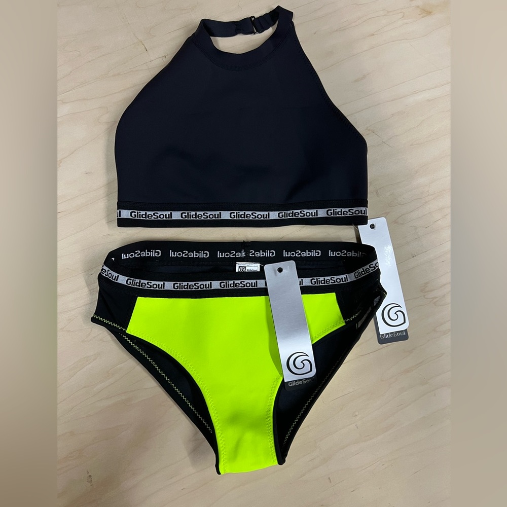 Glide soul bikini woman’s L neoprene halter top